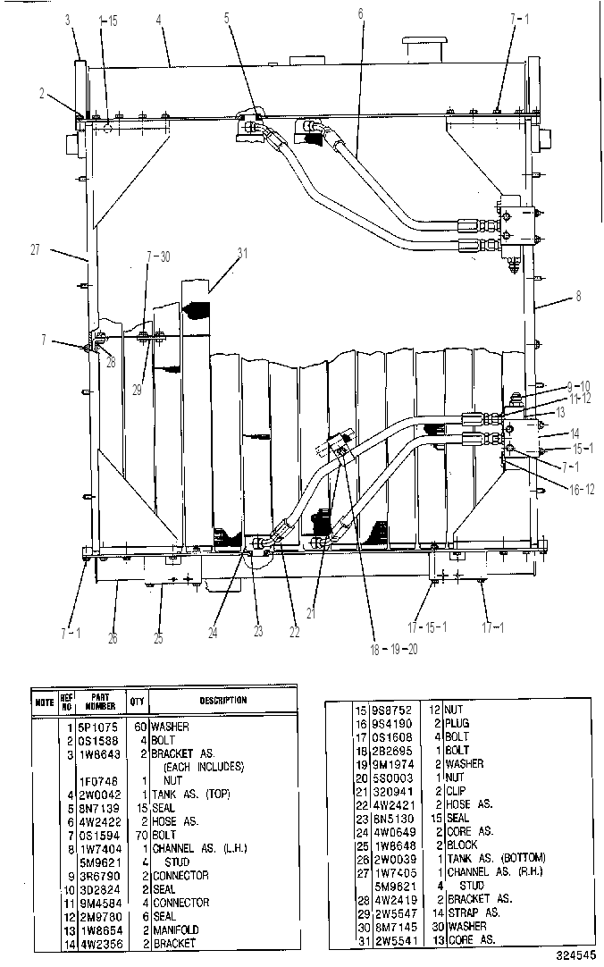 Радиатор 2W0037 CAT