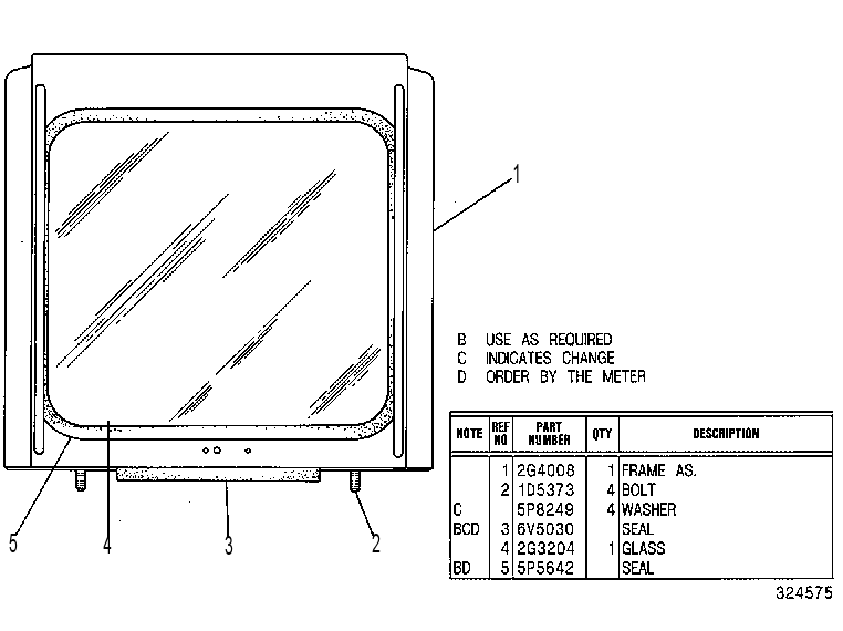 WINDSHIELD GP 2G4280 CAT