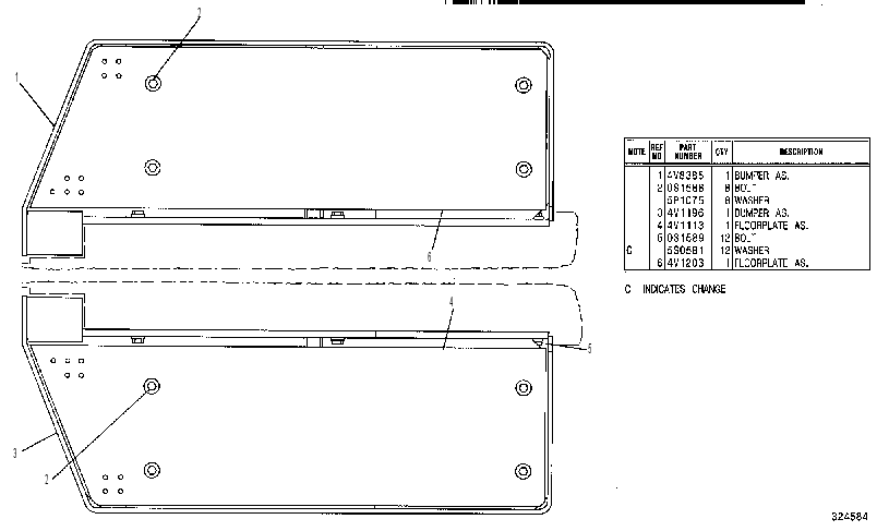 BUMPER GP-REAR 4V0691 CAT