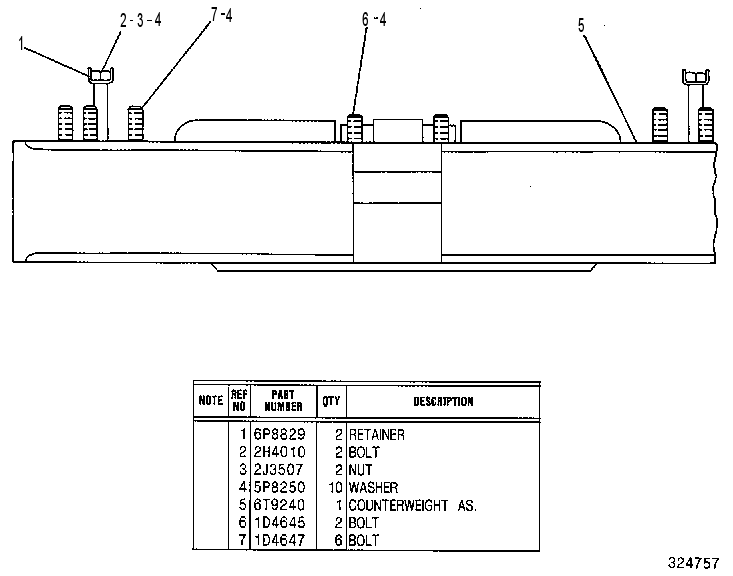 Противовес 6T9239 CAT