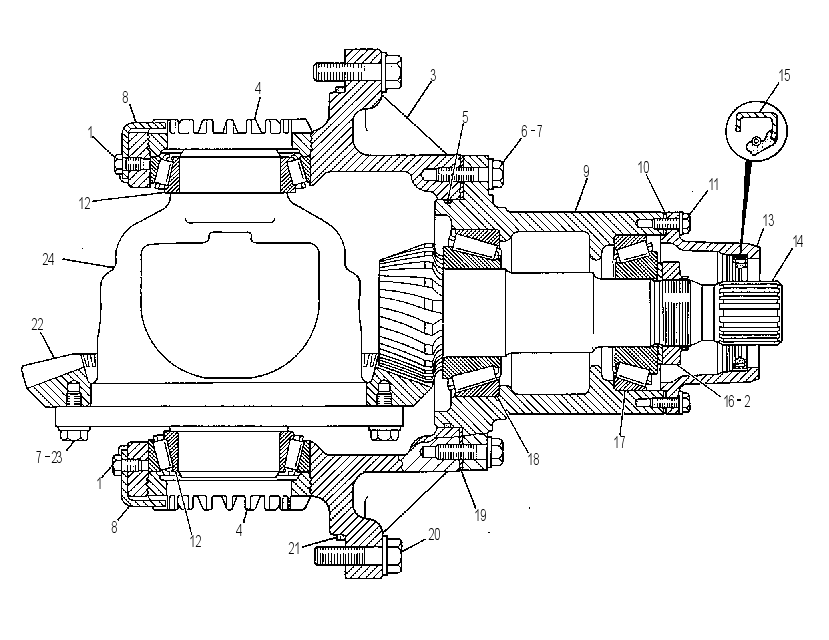 Дифференциал с конической передачей 7V2178 CAT