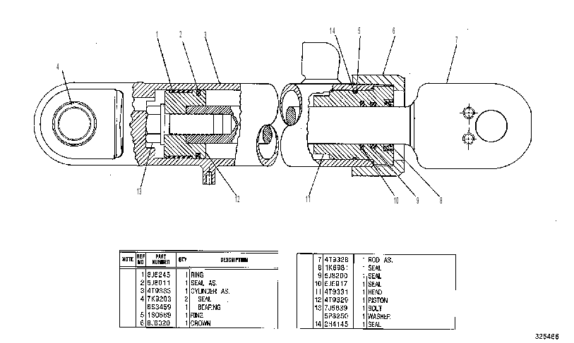 Цилиндр 4T8580 CAT