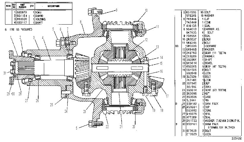 DIFFERENTIAL GP-FRONT 5G4547 CAT