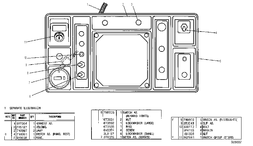 Панель приборов 9V2671 CAT