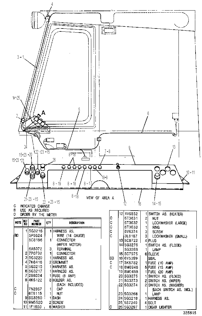 Проводка кабины 5G3311 CAT