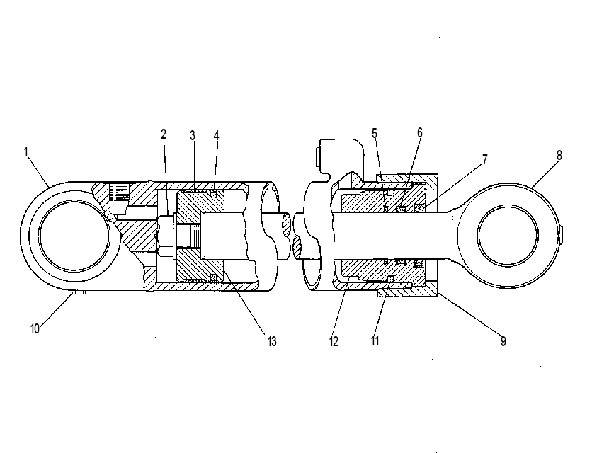 Цилиндр рулевой 4T1574 CAT