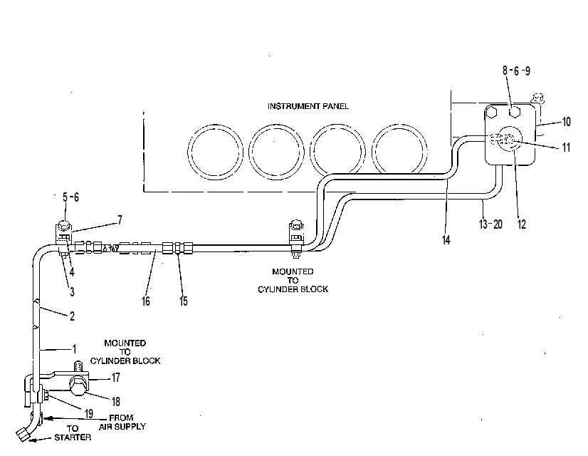 Управление пневмопуском 4W7202 CAT
