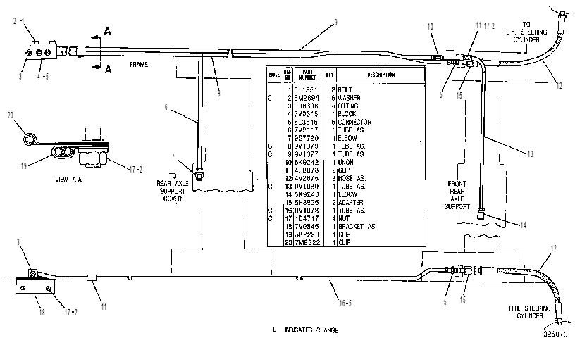 Трубопроводы смазки 2V7819 CAT