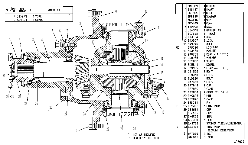 DIFFERENTIAL GP-FRONT 5G4550 CAT