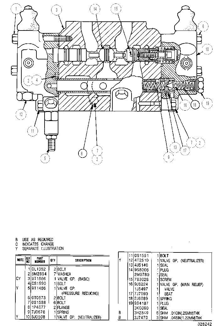 Клапан рулевого управления 4T2511 CAT
