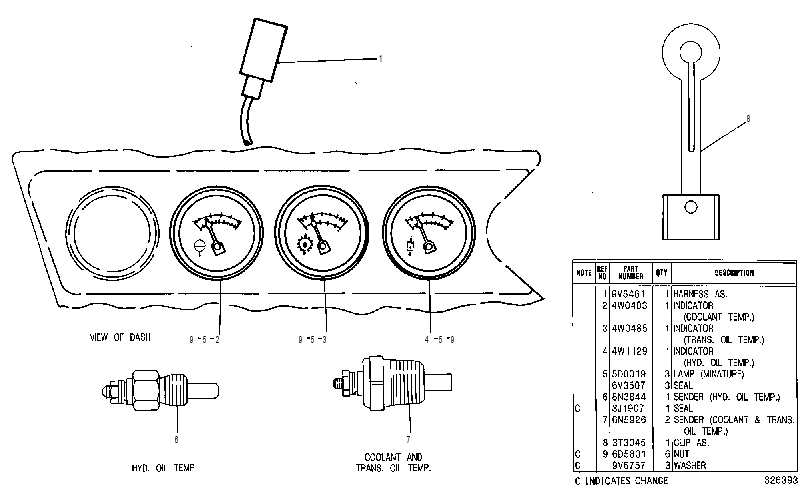 Указатель (прибор) 8V2505 CAT