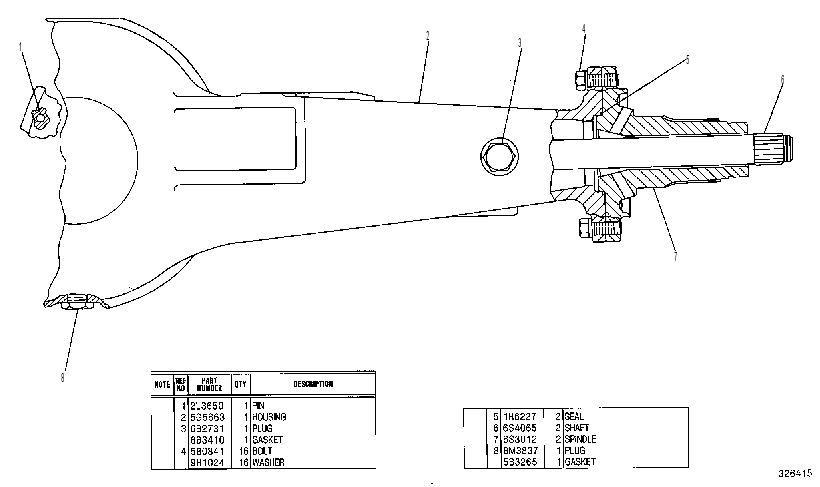AXLE GP-FIXED 5G5661 CAT