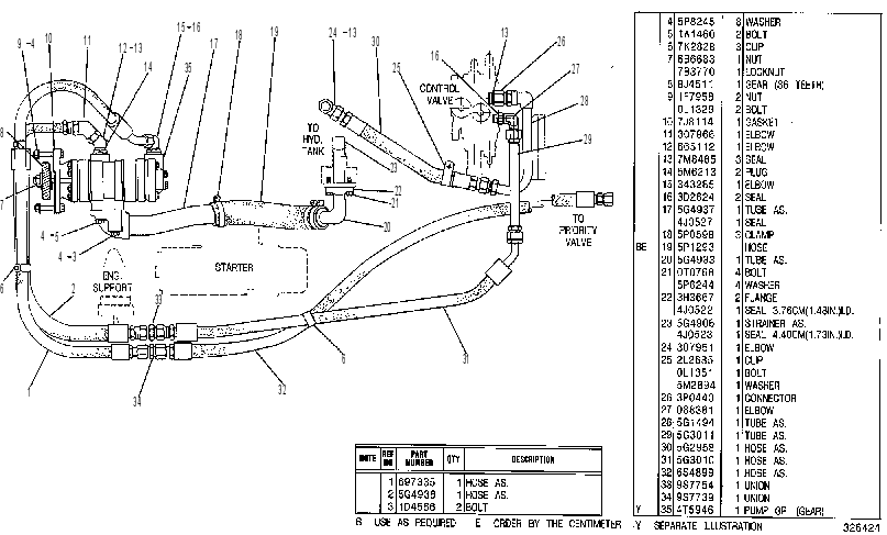 PUMP & LINES GP 5G4718 CAT