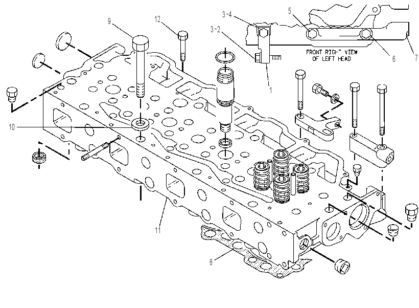 Головка блока цилиндров 4W7005 CAT