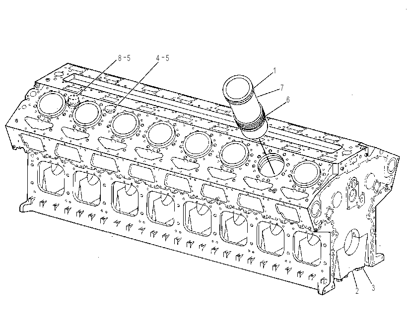 Блок цилиндров 2W8247 CAT