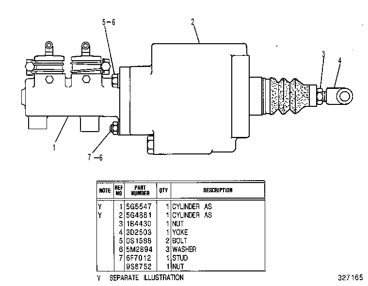 CYLINDER AS 5G5541 CAT