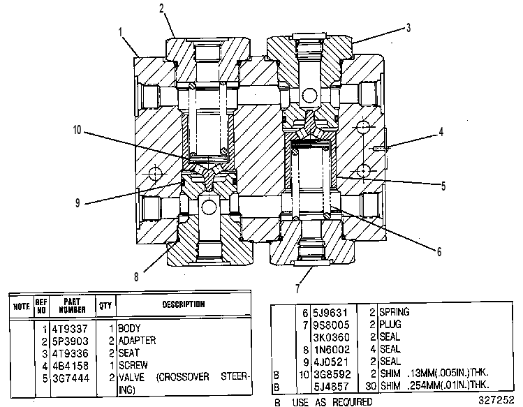 Клапан предохранительный 4T9340 CAT