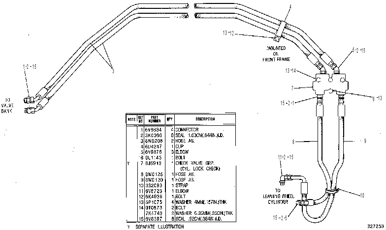 Трубопроводы гидравлические 8W0207 CAT