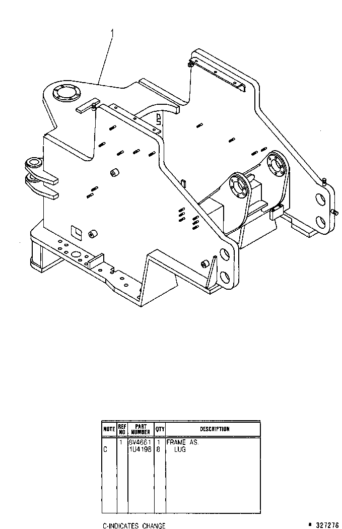 Рама передняя 8V3096 CAT