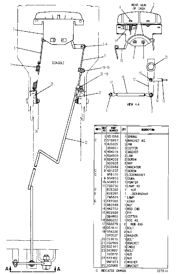 INDICATOR GP-ARTICULATION 6G5000 CAT