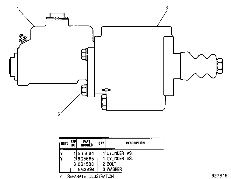 CYLINDER AS 5G5683 CAT