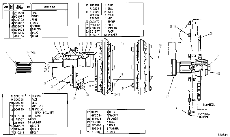 Вал приводной 5T6594 CAT