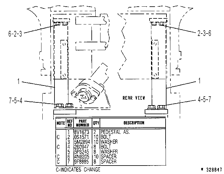 Крепление гидробака 8V1110 CAT
