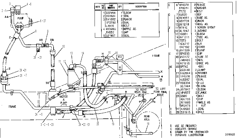 Трубопроводы гидравлические 8V2502 CAT