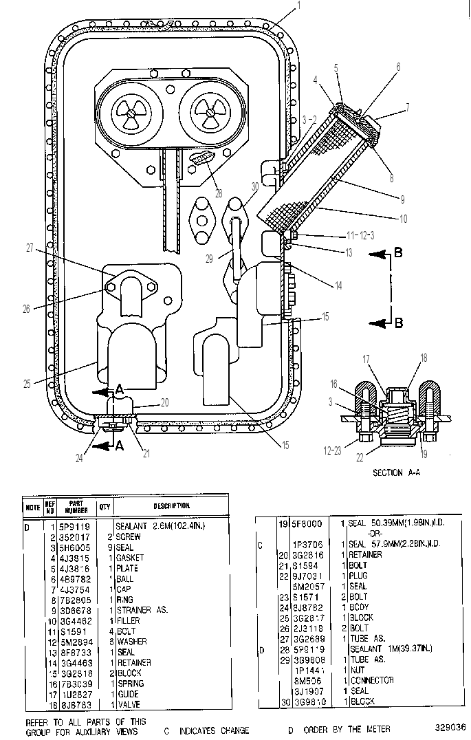 Бак с фильтром 4T0856 CAT