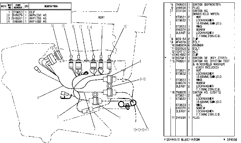 Проводка кабины 9V8878 CAT