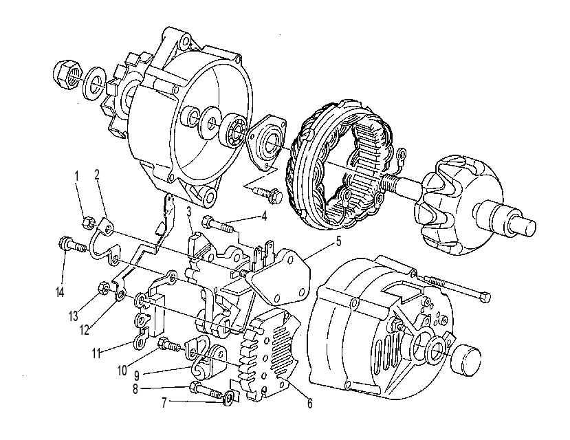 Генератор зарядный 6T1196 CAT