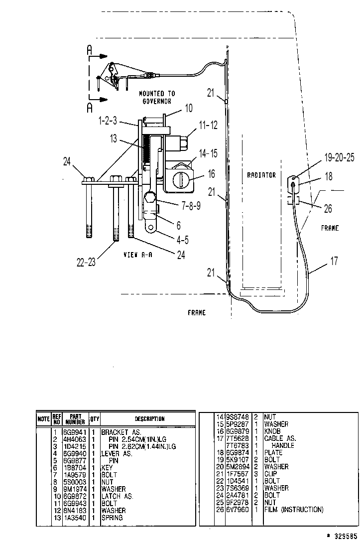 SHUT-OFF GP-MECHANICAL 5T7166 CAT