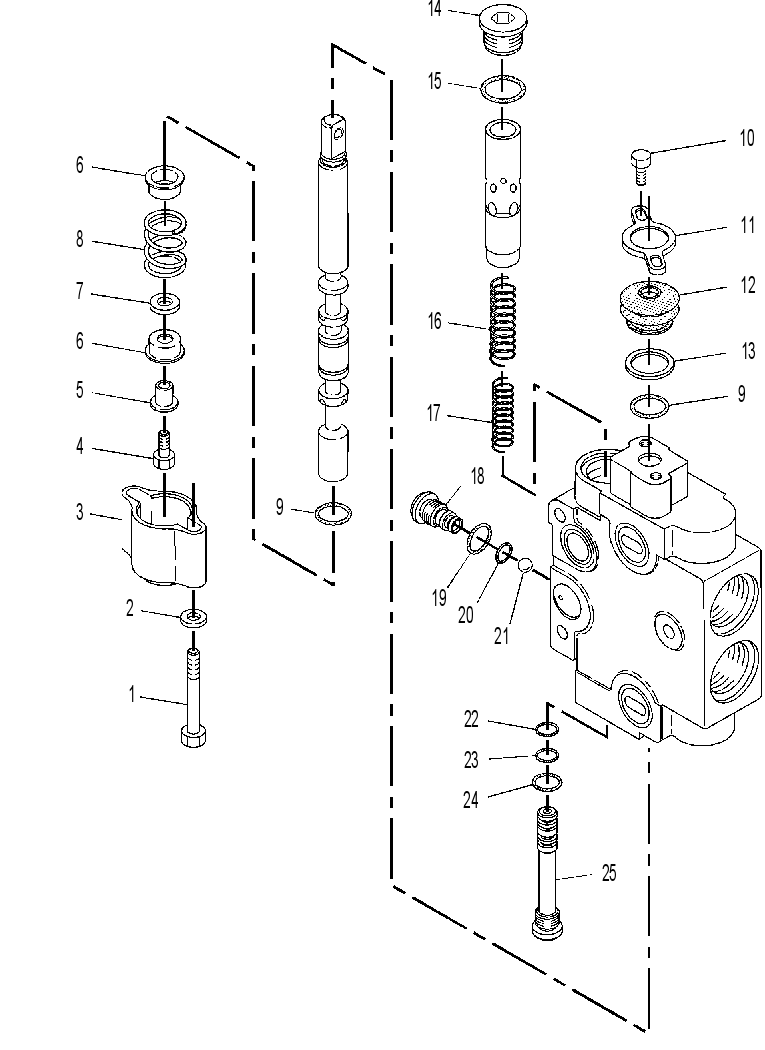Клапан управляющий 9T0631 CAT