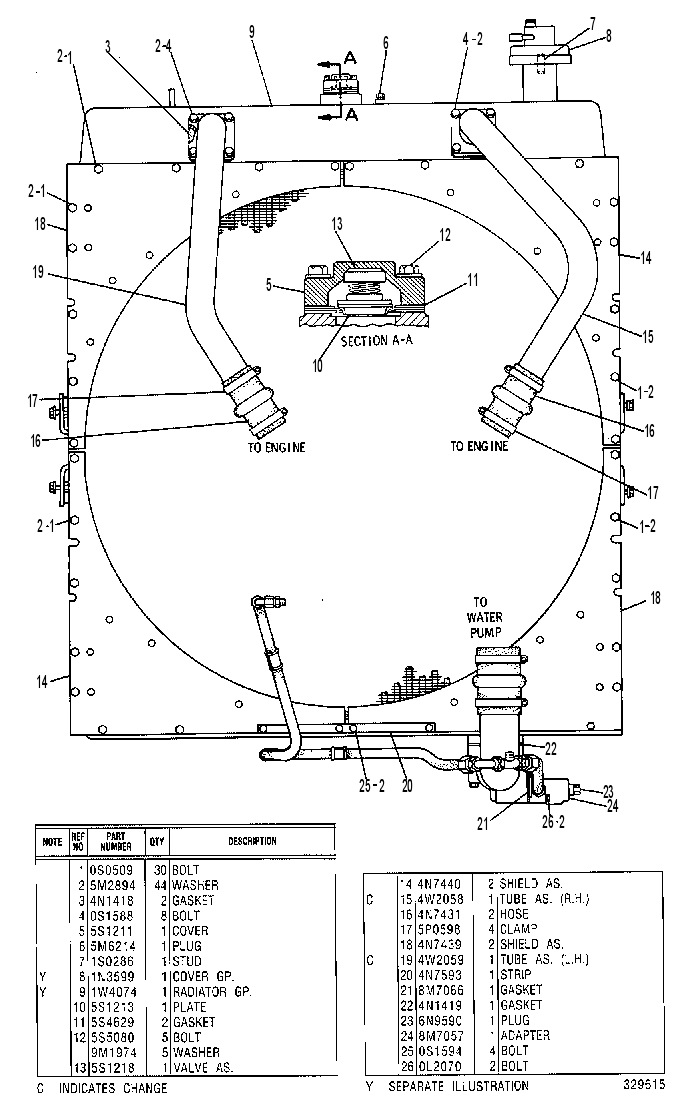 Радиатор 1W4073 CAT