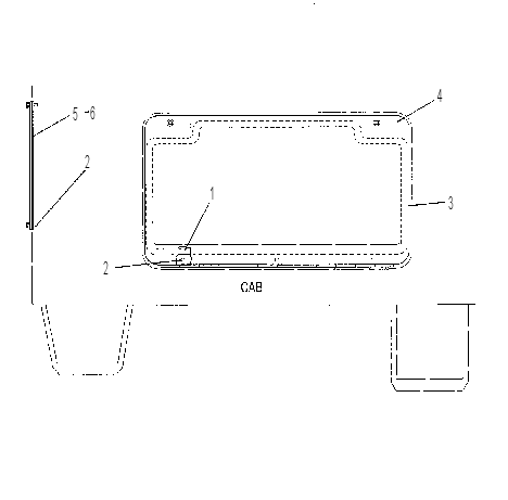 DOOR GP-RH 9V4332 CAT