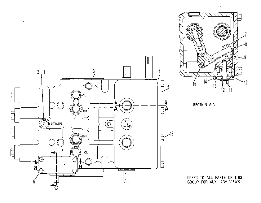 Клапан управляющий 3T6498 CAT