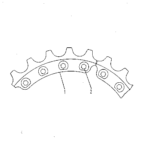 SEGMENT GP-SPROCKET 7G0841 CAT