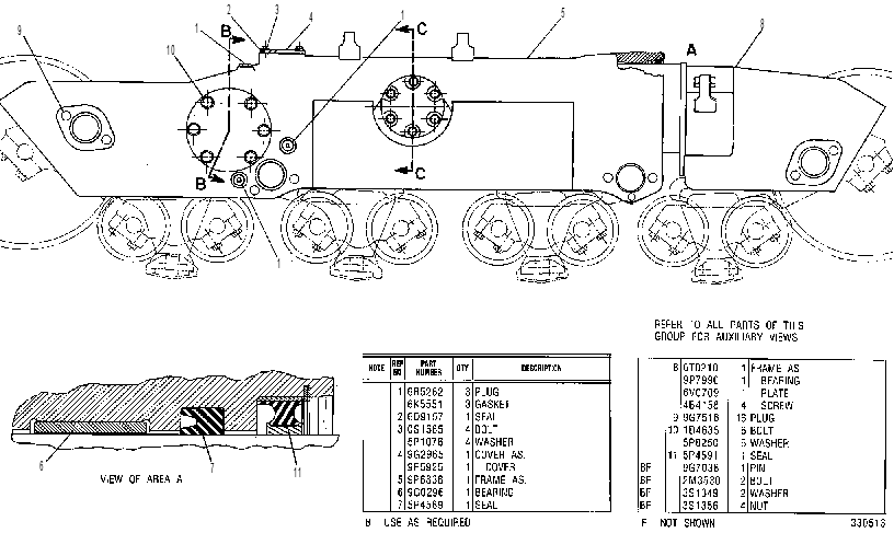 Рама телескопического натяжителя 6T2541 CAT