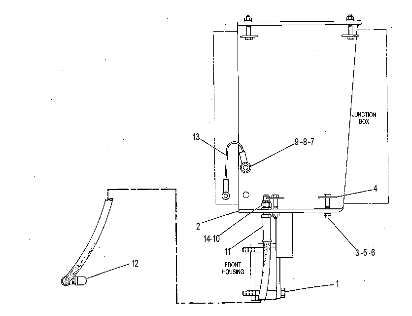 Крепление контактора 7W4972 CAT