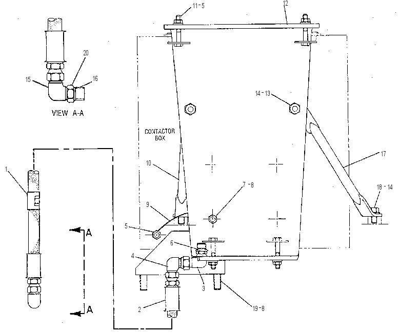 Крепление контактора 4W7521 CAT