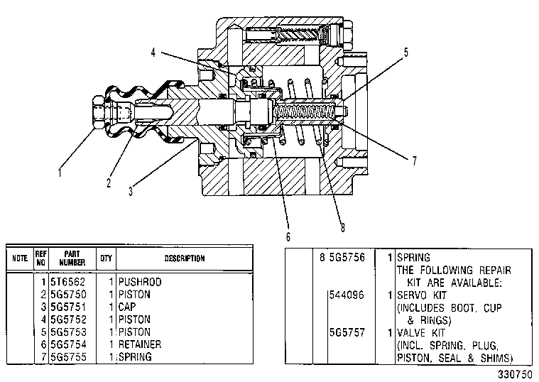 CYLINDER AS-POWER 5G5685 CAT
