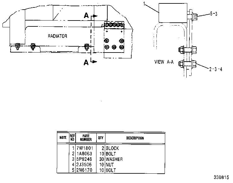 Крепление радиатора 4W3703 CAT