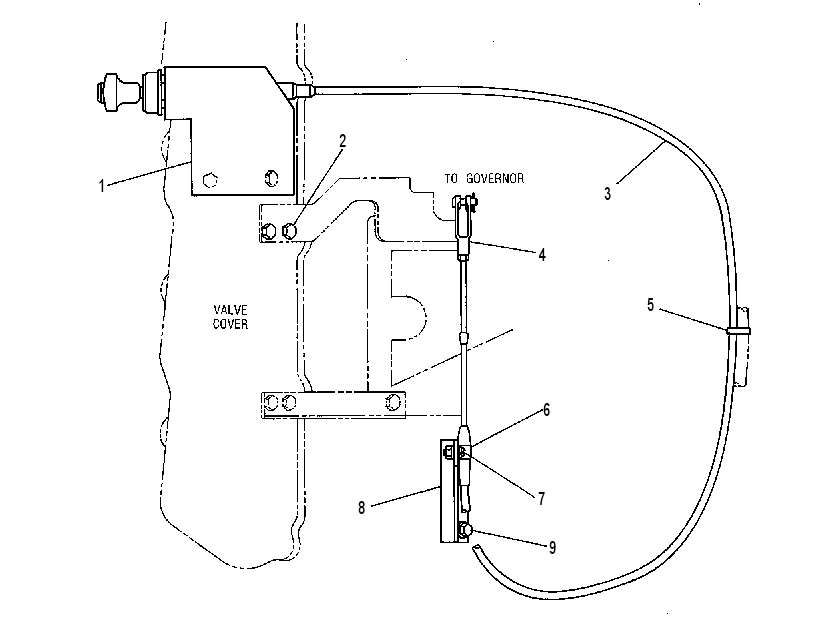 Управление регулятором оборотов 4W3728 CAT