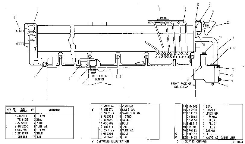 Коллектор выпускной 2W7200 CAT