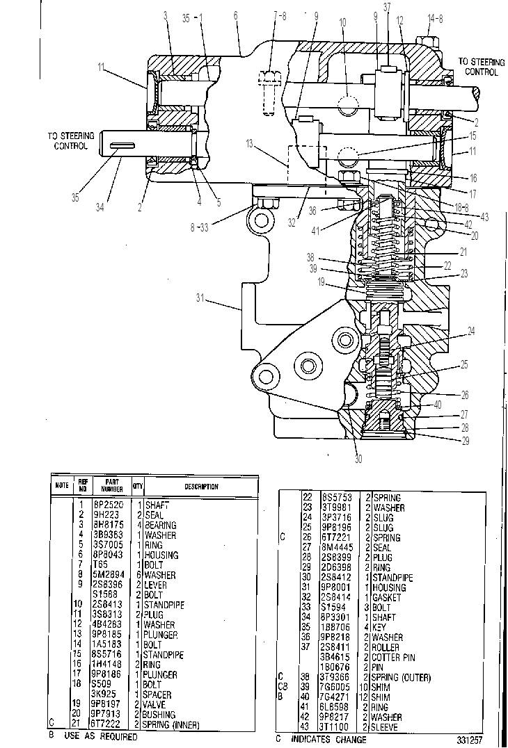 Клапан управляющий 3T8203 CAT