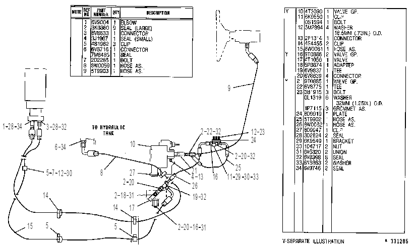 Трубопроводы рулевого управления 8W0060 CAT