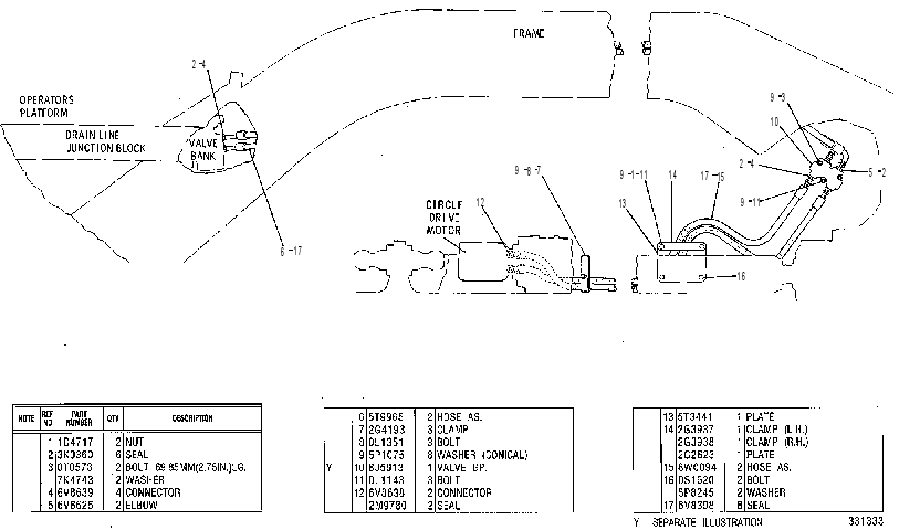 Трубопроводы мотора 8W0096 CAT