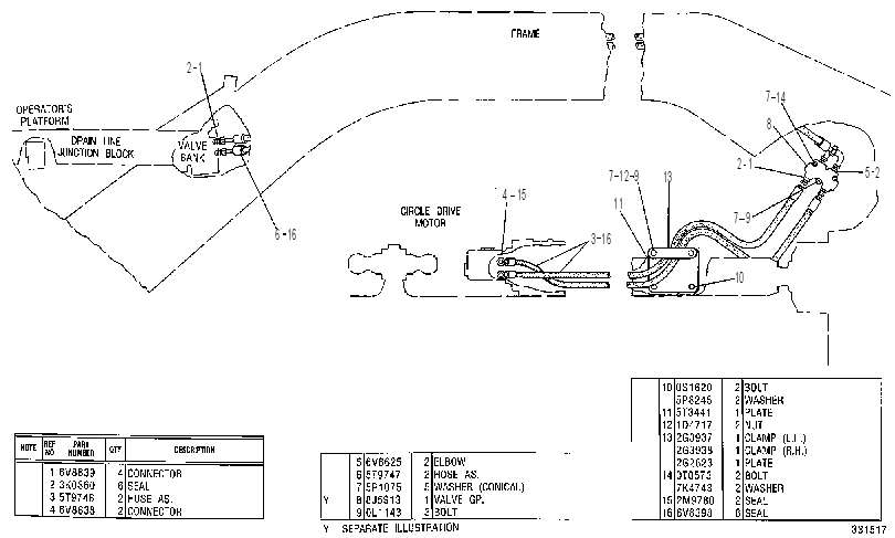 Трубопроводы мотора 5T9749 CAT