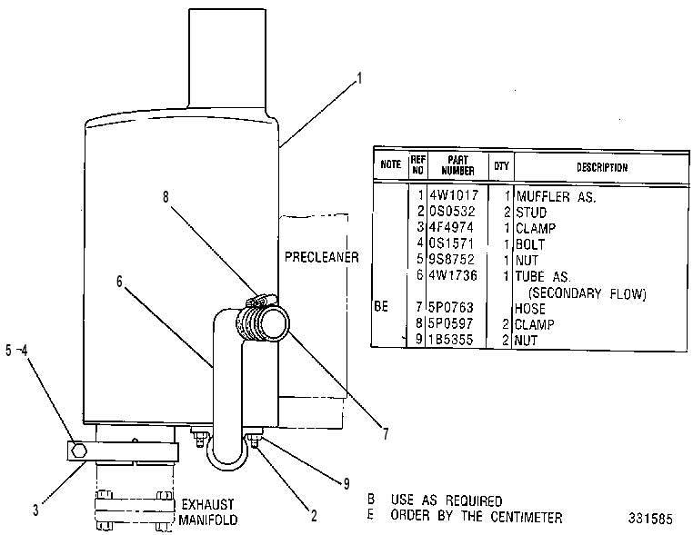 Глушитель 4W1789 CAT