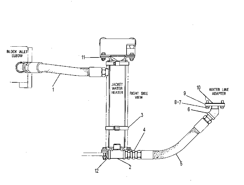 Крепление подогревателя ОЖ 4W4005 CAT